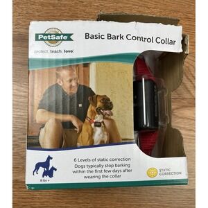 PetSafe Basic Bark Control Collar for Dogs 8lbs+ with 6 Correction Levels NEW